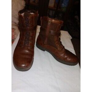 UGG Kesey Women's Size 8 Brown Leather Lined Zip Waterproof Ankle Boots 1005264